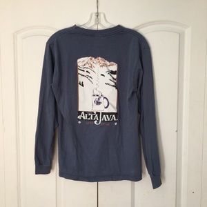 Anvil blue graphic Tee- Alta Java